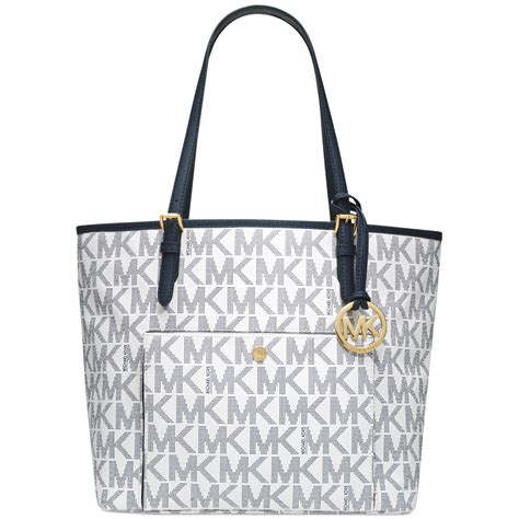 michael kors bags blue and white|More.